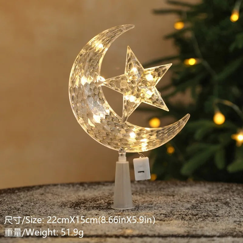 Golden Christmas Star Light