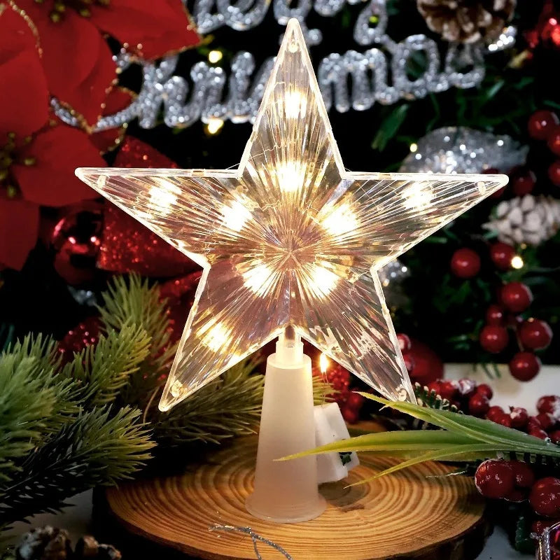 Golden Christmas Star Light
