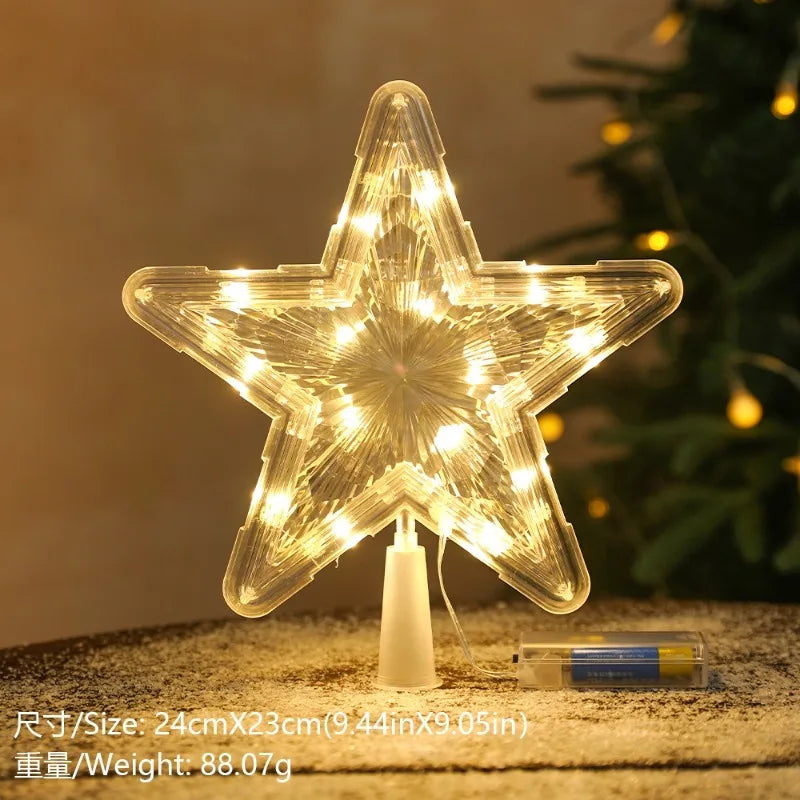Golden Christmas Star Light