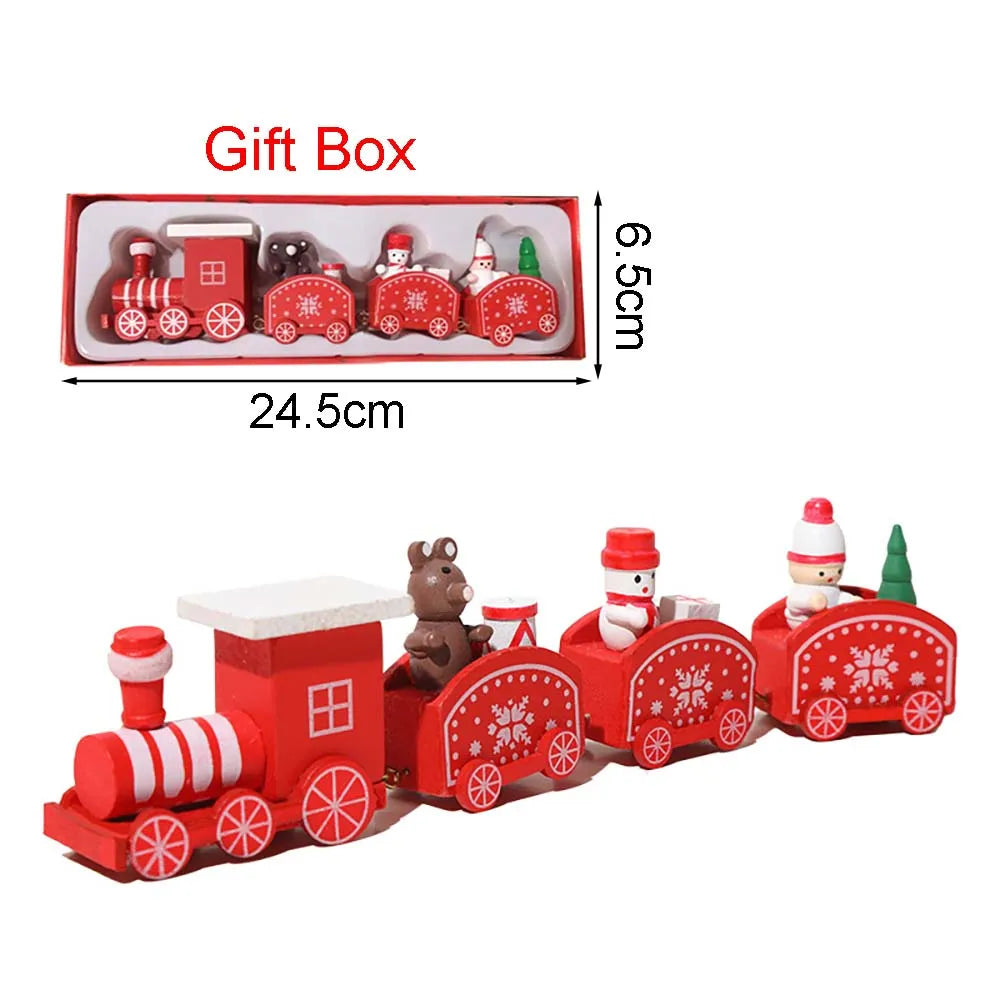 Christmas Wood Train