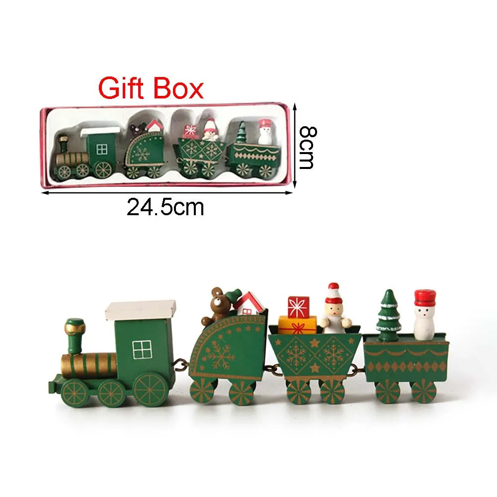 Christmas Wood Train