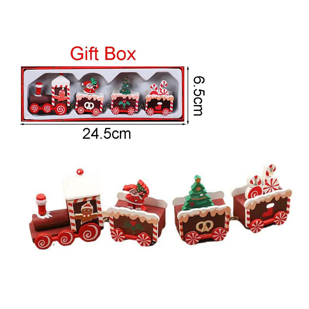 Christmas Wood Train