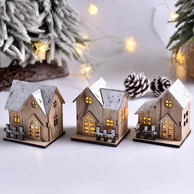 Light-Up Wooden Cabin