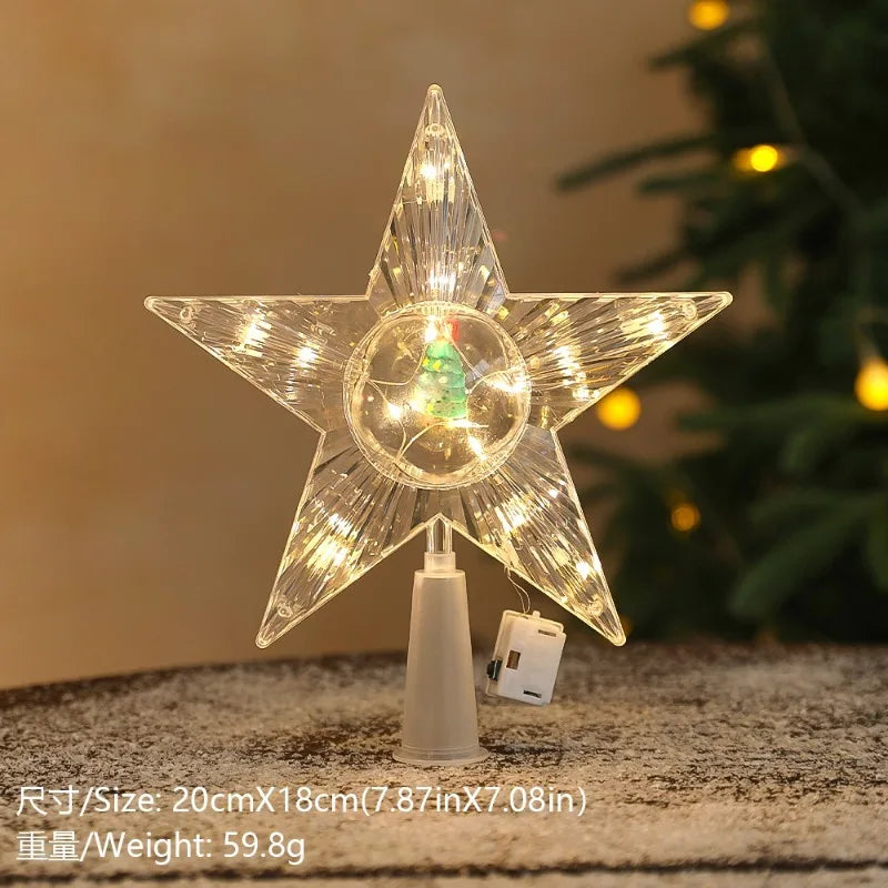 Golden Christmas Star Light
