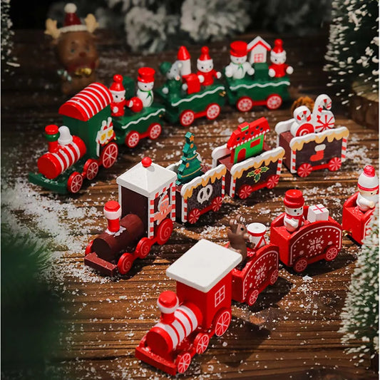 Christmas Wood Train