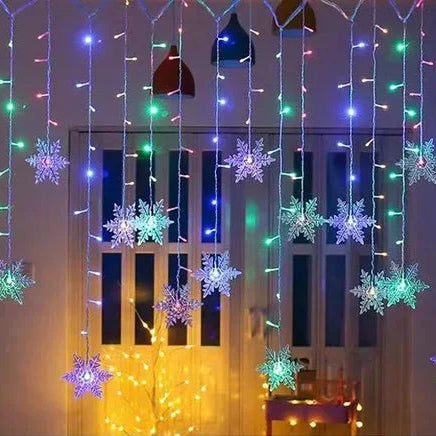 Curtain Snowflake Lights