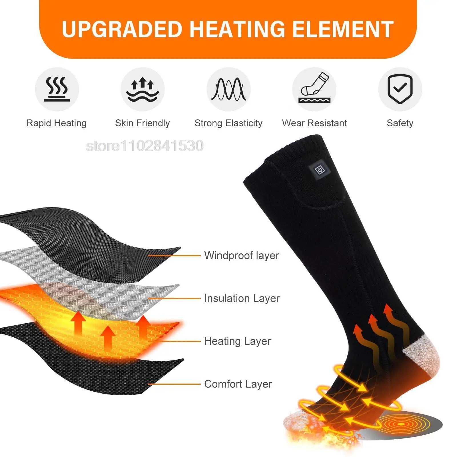 Electric Heated Socks