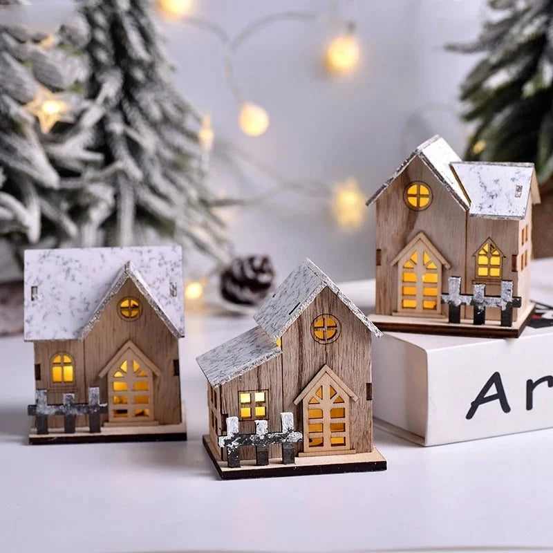 Light-Up Wooden Cabin
