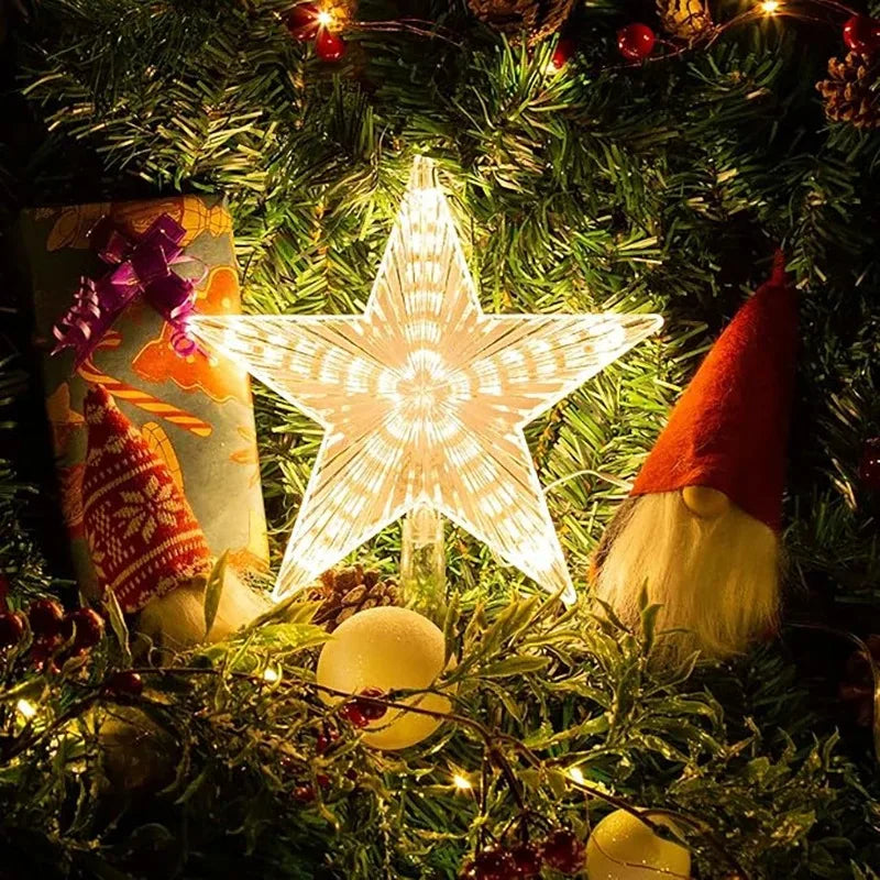 Golden Christmas Star Light