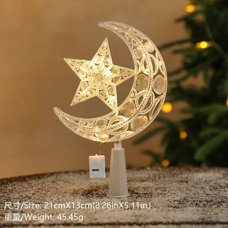 Golden Christmas Star Light