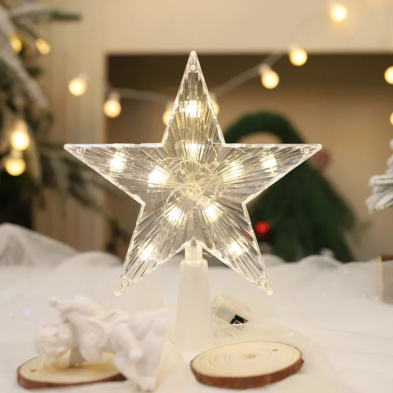 Golden Christmas Star Light