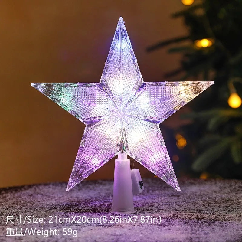 Golden Christmas Star Light