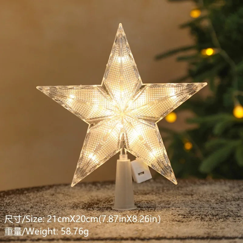Golden Christmas Star Light