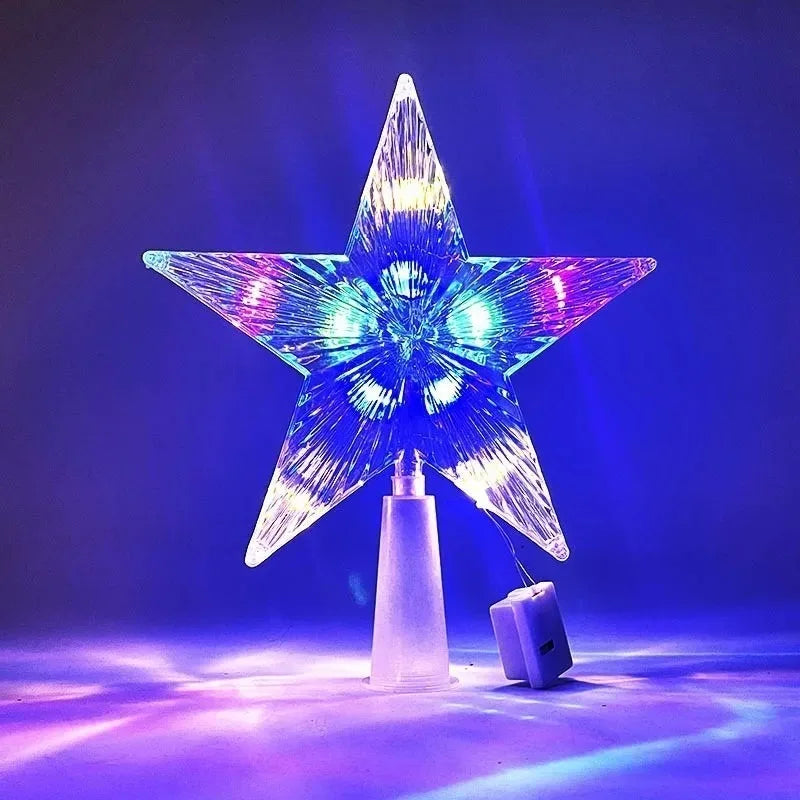 Golden Christmas Star Light