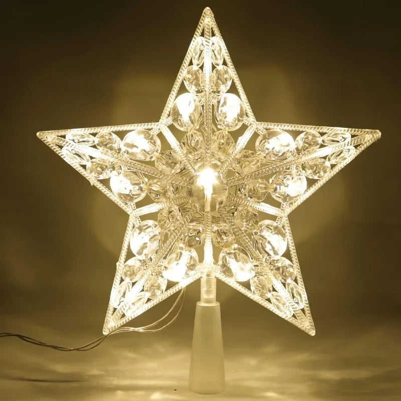 Golden Christmas Star Light