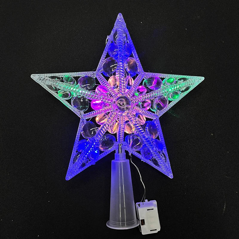 Golden Christmas Star Light