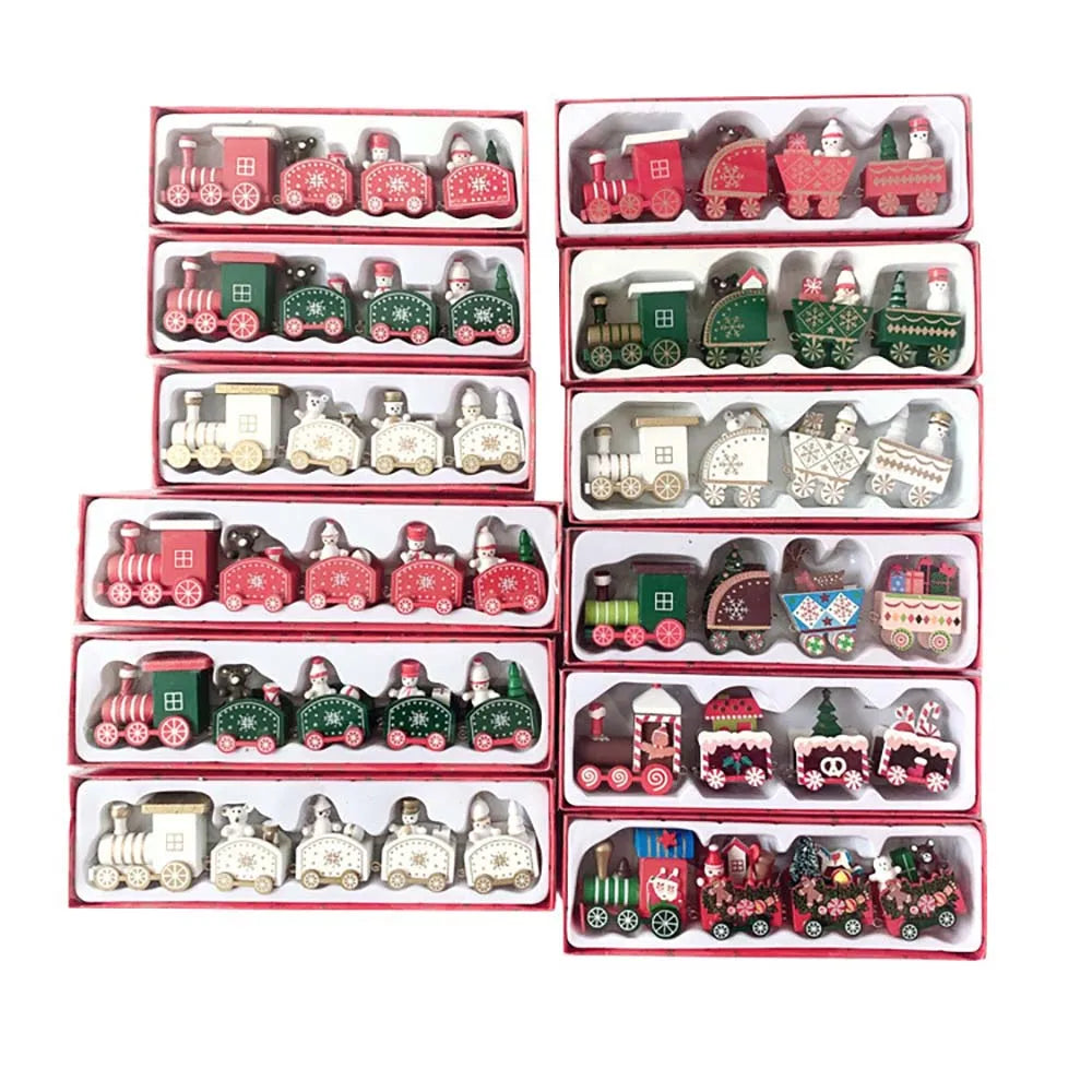 Christmas Wood Train