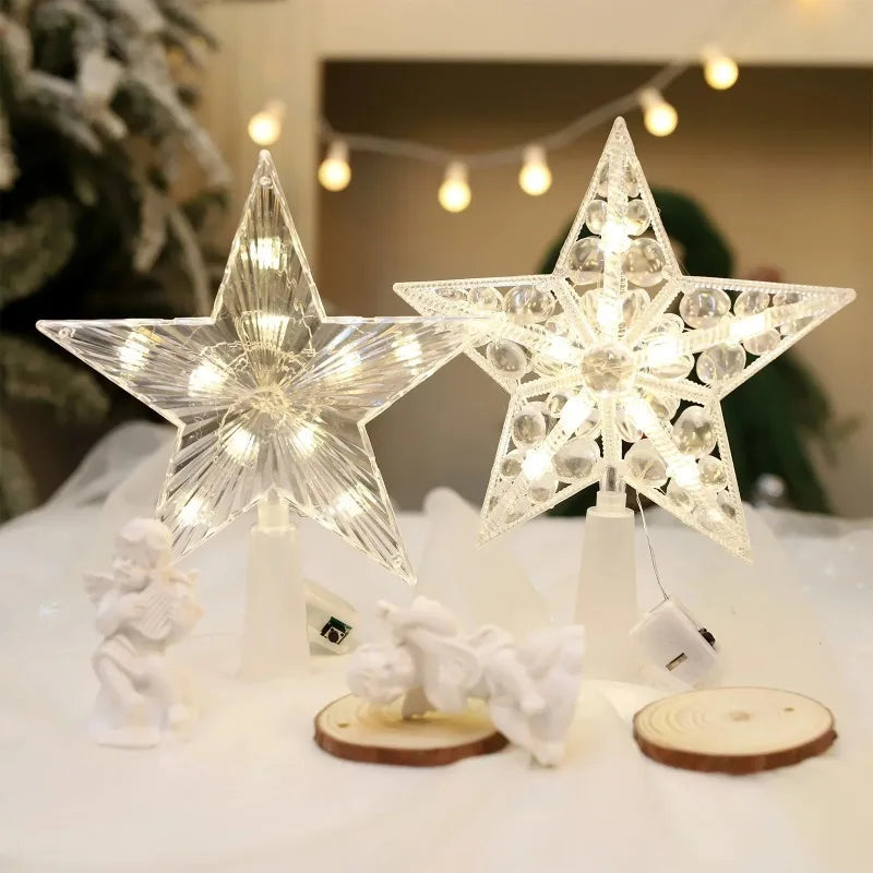 Golden Christmas Star Light