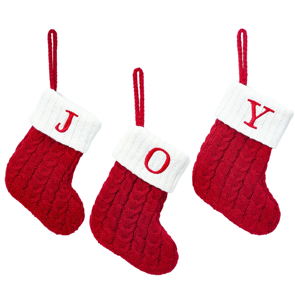 Socks Knitting Snowflake Letter