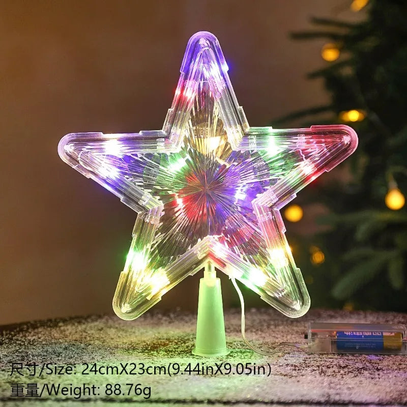 Golden Christmas Star Light