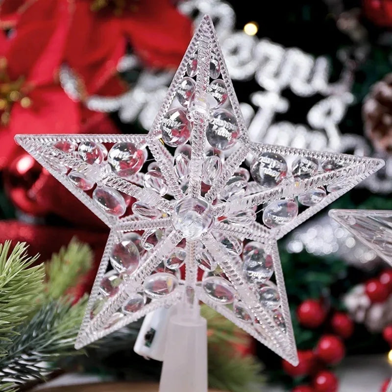 Golden Christmas Star Light