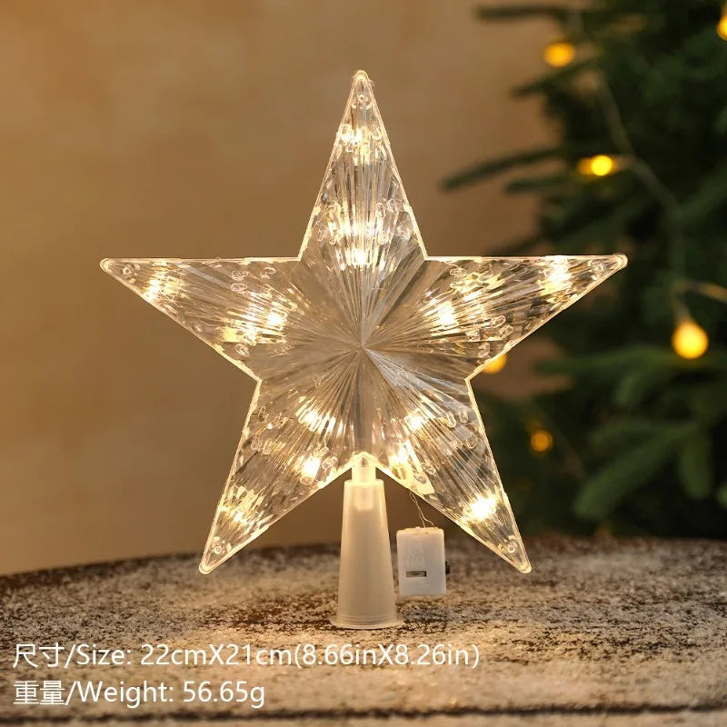 Golden Christmas Star Light