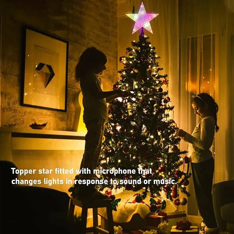 Golden Christmas Star Light