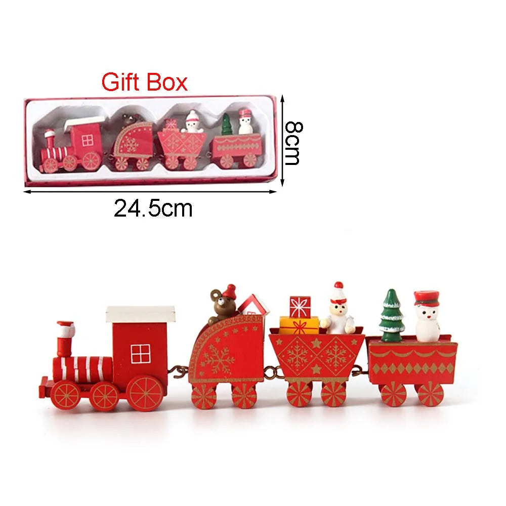 Christmas Wood Train