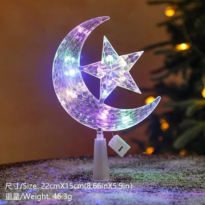 Golden Christmas Star Light