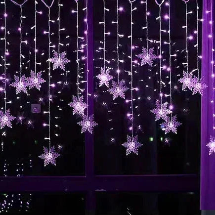 Curtain Snowflake Lights