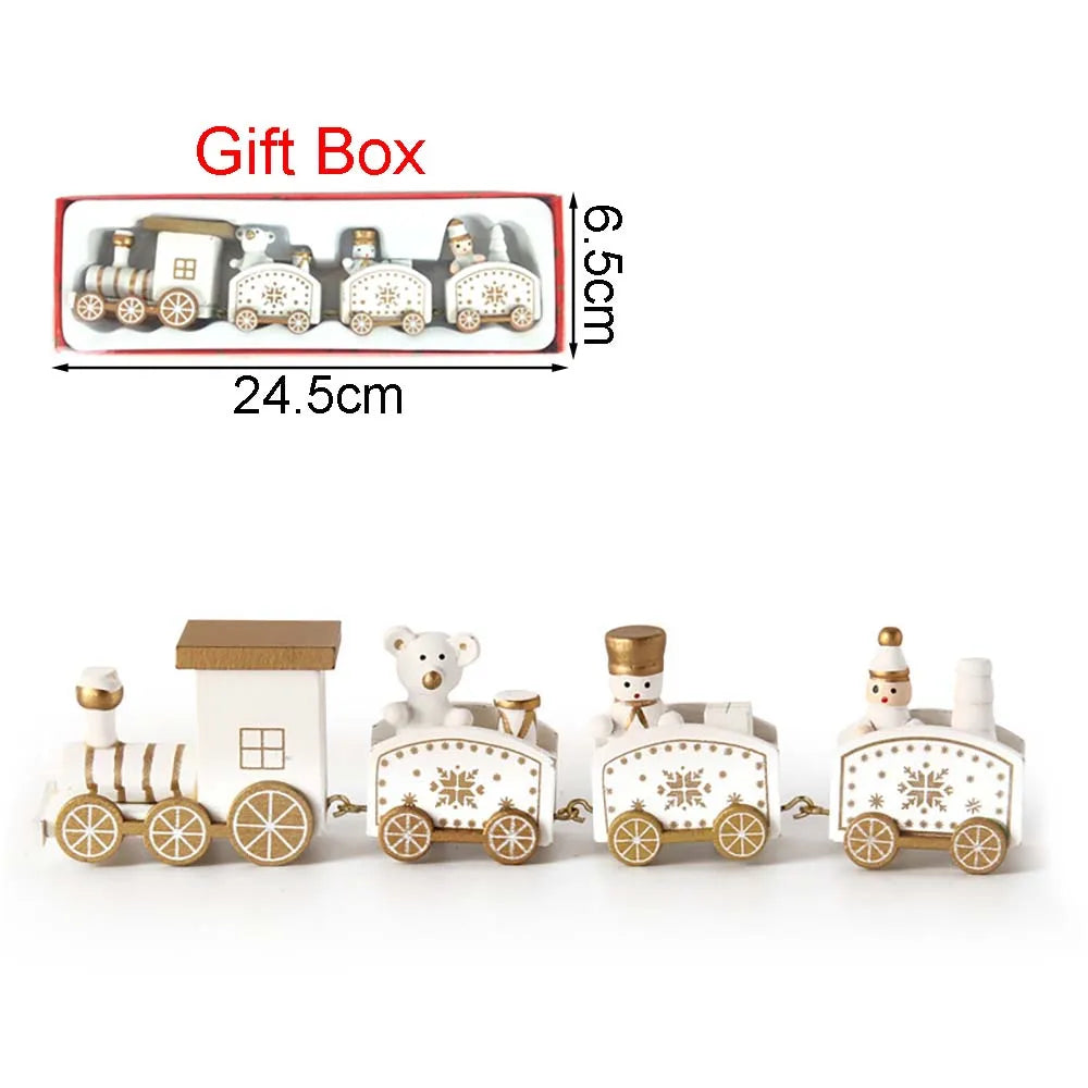 Christmas Wood Train