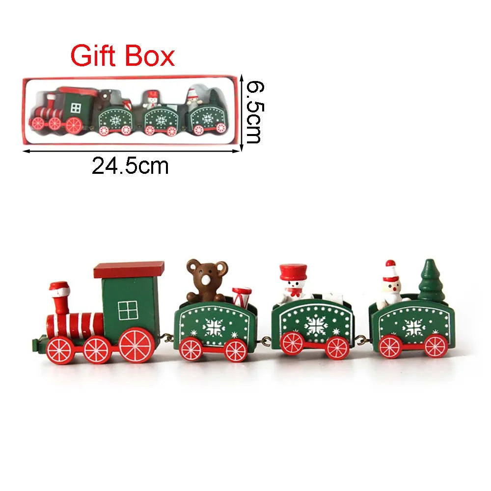 Christmas Wood Train