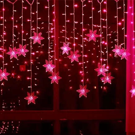 Curtain Snowflake Lights