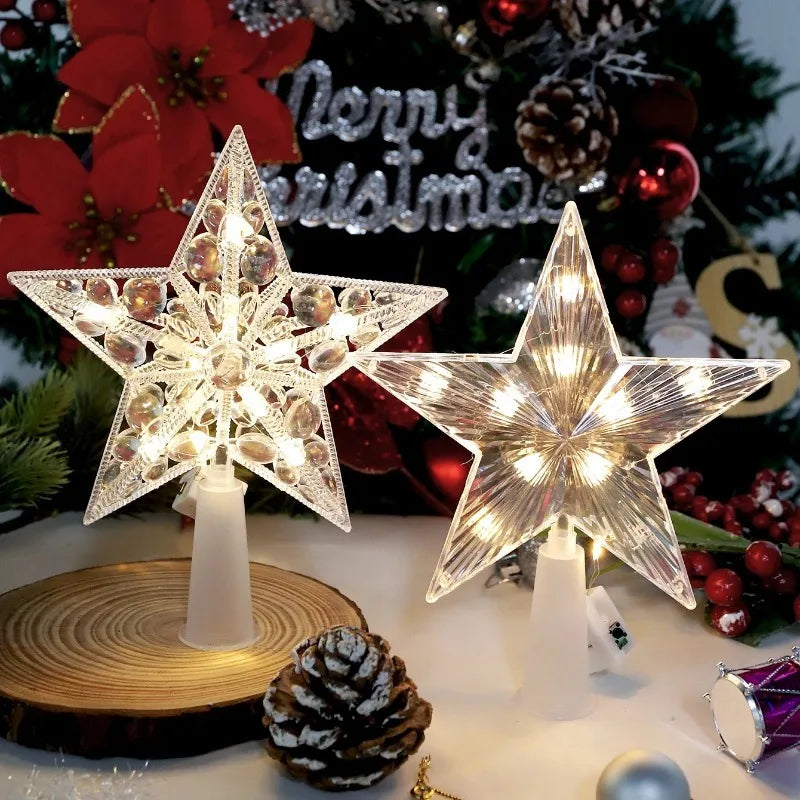 Golden Christmas Star Light