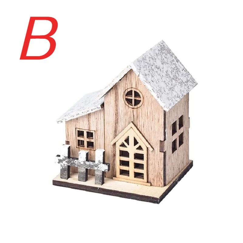 Light-Up Wooden Cabin