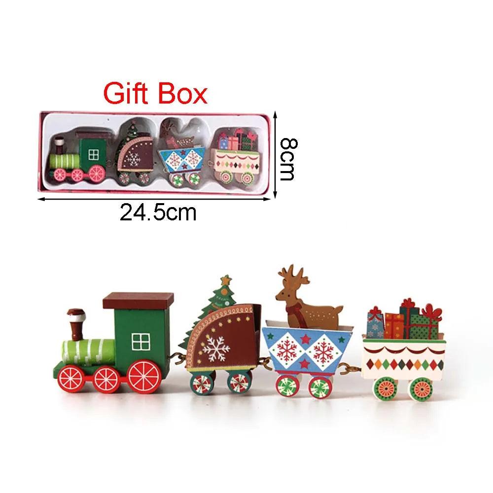 Christmas Wood Train
