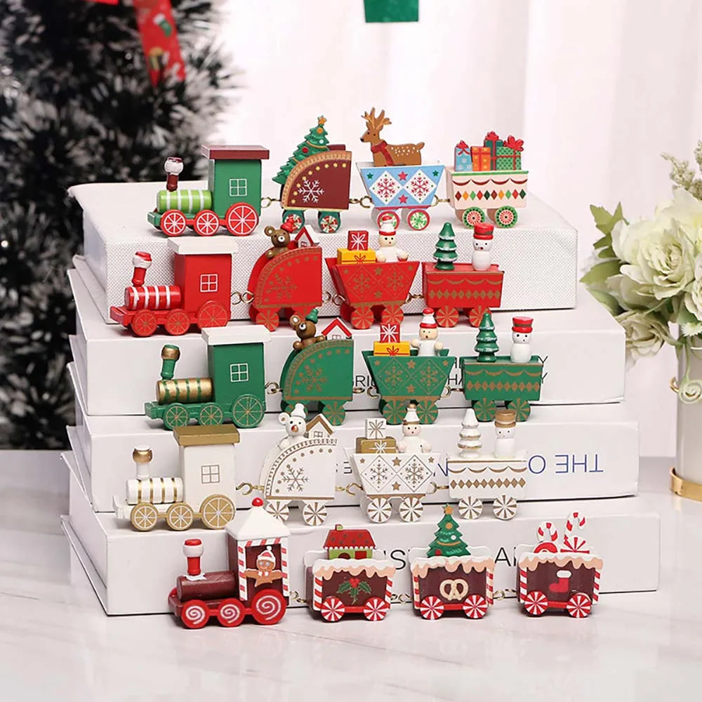 Christmas Wood Train