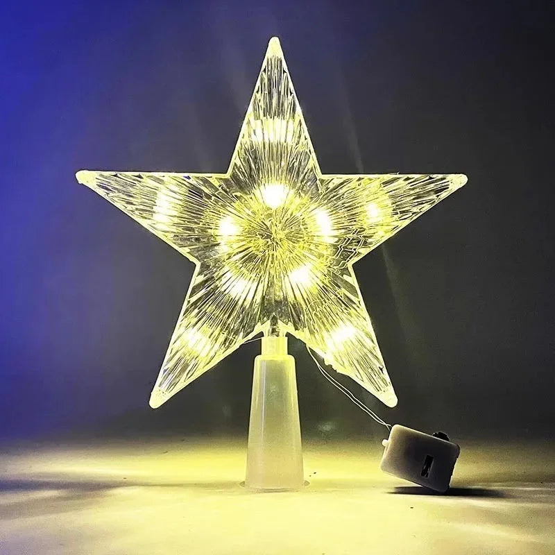 Golden Christmas Star Light