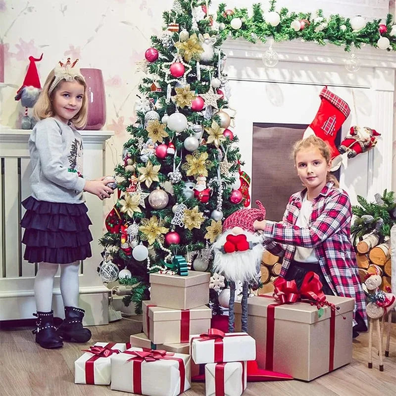 Christmas Glitter Flowers