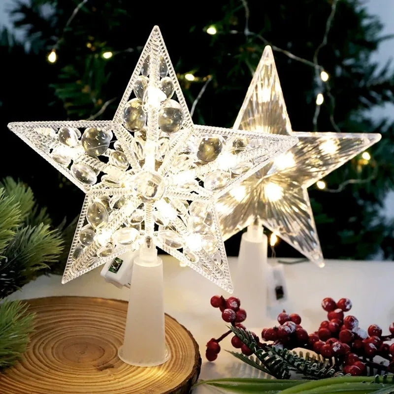 Golden Christmas Star Light