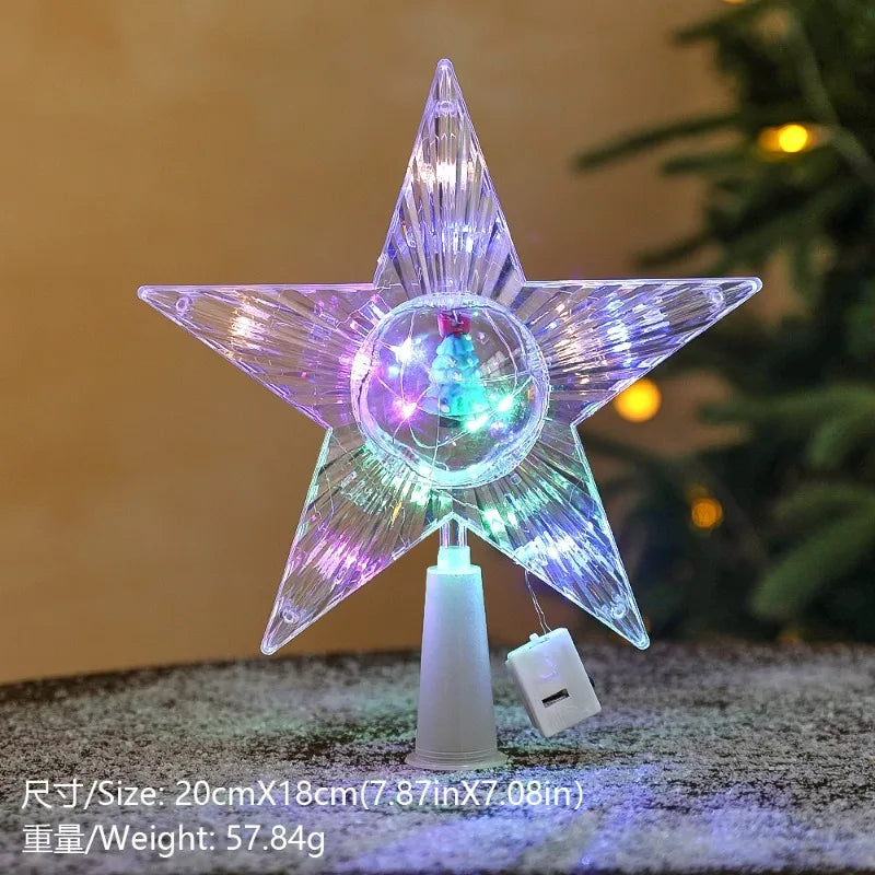 Golden Christmas Star Light