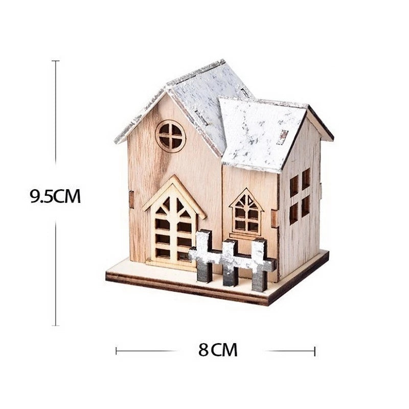 Light-Up Wooden Cabin