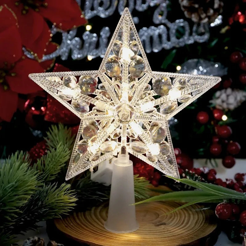 Golden Christmas Star Light