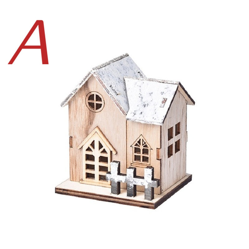 Light-Up Wooden Cabin