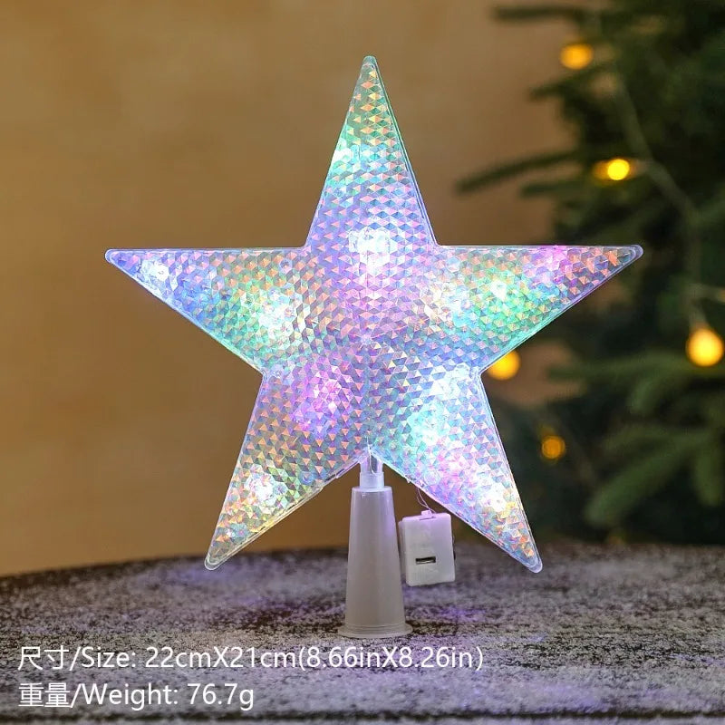 Golden Christmas Star Light