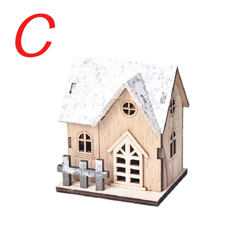 Light-Up Wooden Cabin